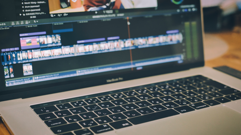 動画編集をしているPC